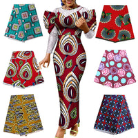 HKM-646931 African Ethnic Batik Double-sided Printed 100% Cotton Fabric - Versatile for Apparel and Home Décor