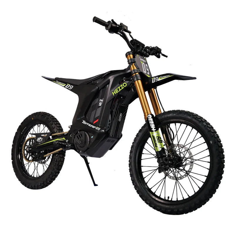 HKM-647187 72V 45Ah Electric Mountain Bike with 100KM/H Max Speed, Hydraulic Brakes, 150KM Range, Dual Batteries