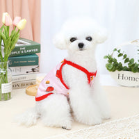 HKM-6472381 Red Riding Hood Bear Sling for Dogs - Comfortable Polyester Fabric, Multiple Sizes Available