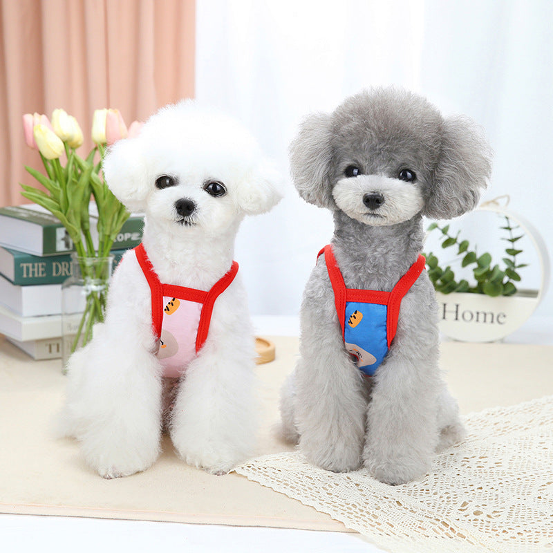 HKM-6472381 Red Riding Hood Bear Sling for Dogs - Comfortable Polyester Fabric, Multiple Sizes Available
