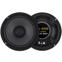 HKM-647251 6.5 Inch Coaxial Car Speakers, 600W 2-Way Subwoofer, Full Range Automotive Audio System, Universal Fit, Impedance 4Ω