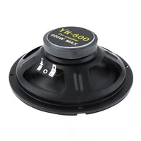 HKM-647251 6.5 Inch Coaxial Car Speakers, 600W 2-Way Subwoofer, Full Range Automotive Audio System, Universal Fit, Impedance 4Ω