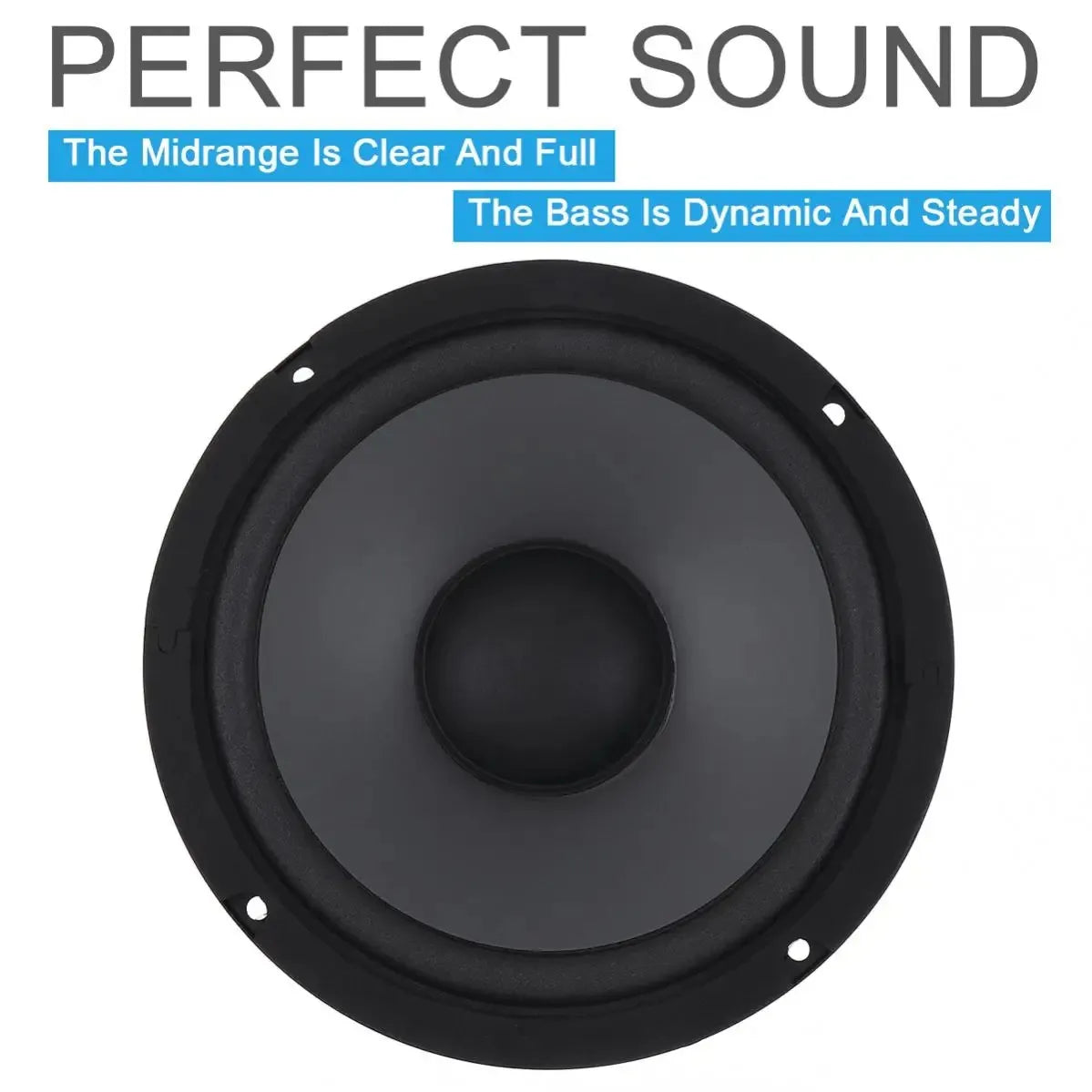 HKM-647251 6.5 Inch Coaxial Car Speakers, 600W 2-Way Subwoofer, Full Range Automotive Audio System, Universal Fit, Impedance 4Ω
