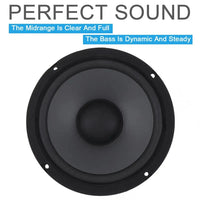 HKM-647251 6.5 Inch Coaxial Car Speakers, 600W 2-Way Subwoofer, Full Range Automotive Audio System, Universal Fit, Impedance 4Ω