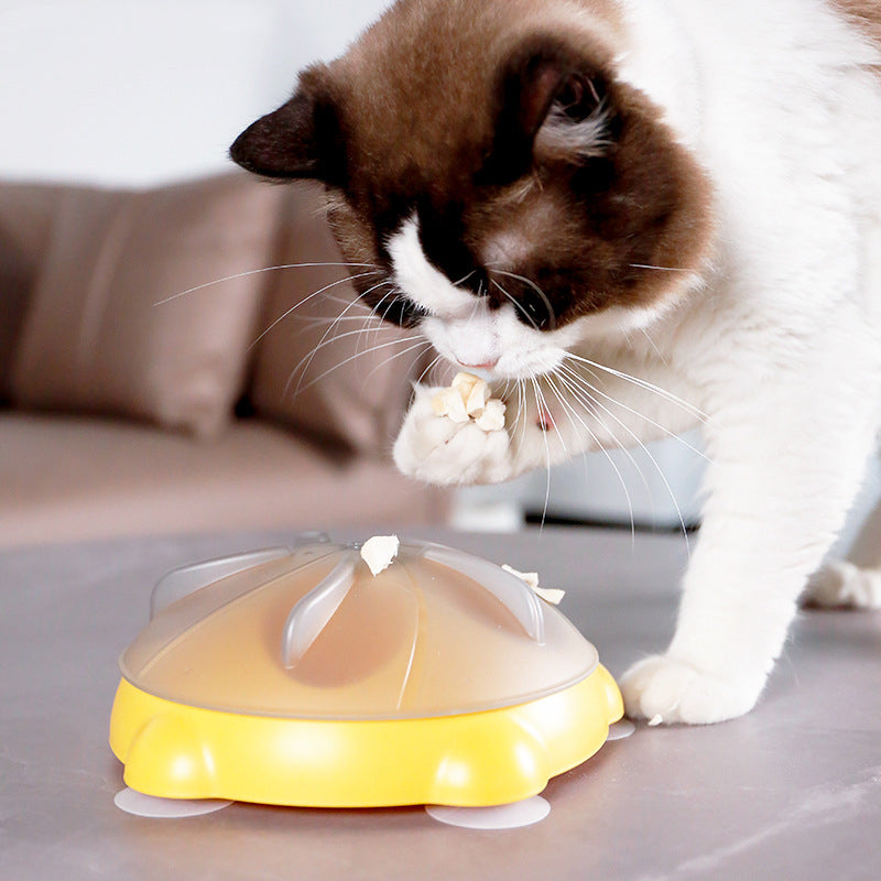 HKM-6472637 Interactive Snack Bowl and Entertainment Plate for Cats - Educational Pet Supplies and Toys