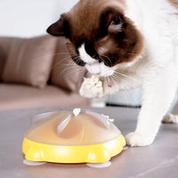 HKM-6472637 Interactive Snack Bowl and Entertainment Plate for Cats - Educational Pet Supplies and Toys