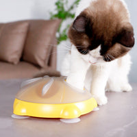 HKM-6472637 Interactive Snack Bowl and Entertainment Plate for Cats - Educational Pet Supplies and Toys