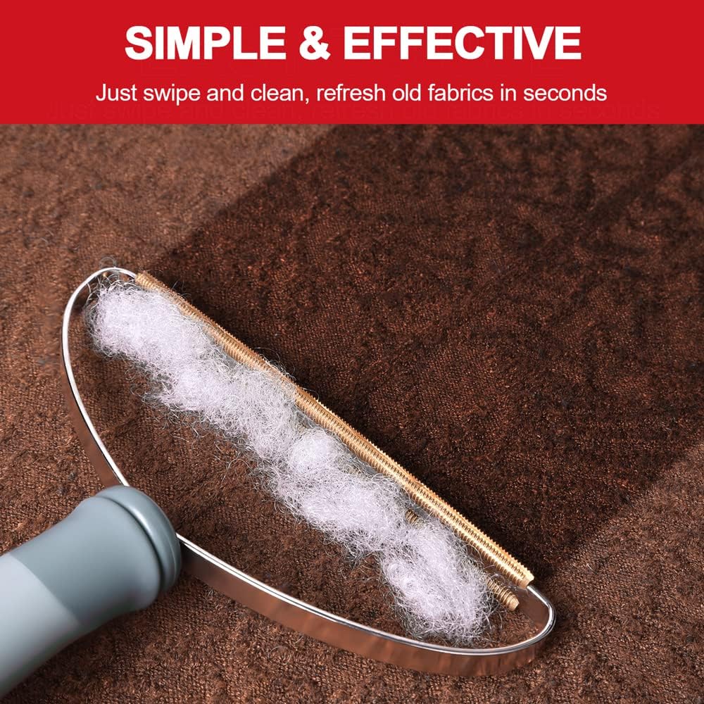 HKM-6473405 Portable Pet Hair Remover Tool for Effective Fur and Lint Removal on Furniture, Carpets, and Upholstery