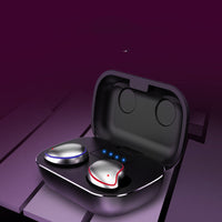 HKM-647443 Wireless Bluetooth Headset with Charging Case - SE-9, 5 Hours Talk Time, 6 Hours Listening Time, V5.0 Connectivity