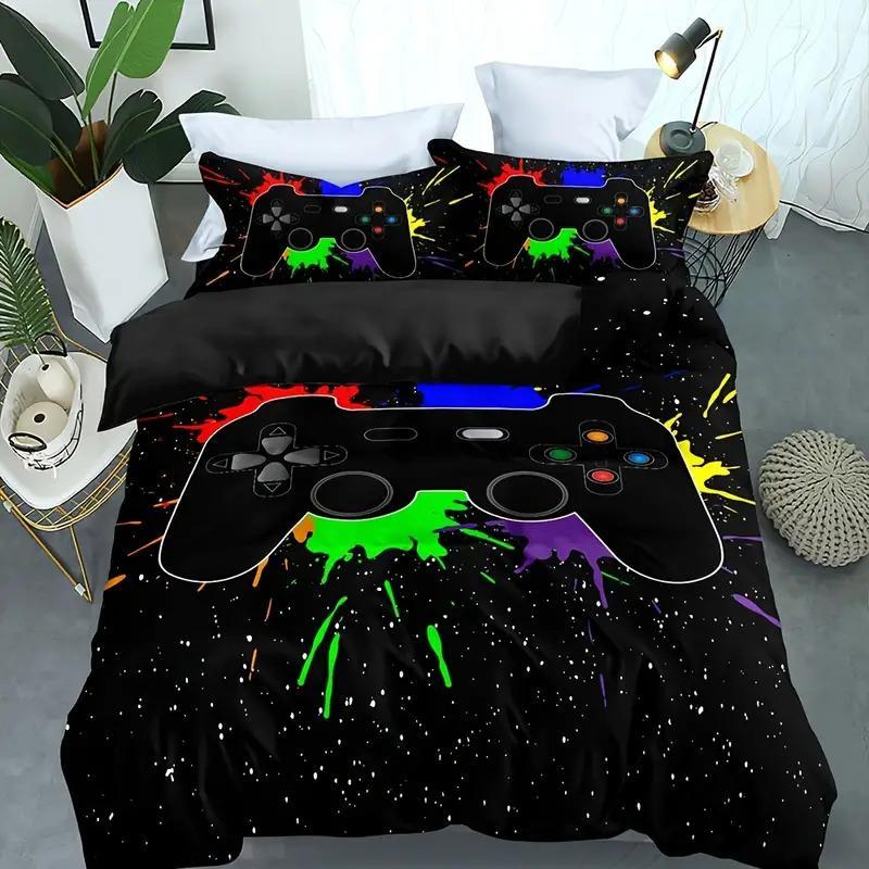 HKM-647571 Geometric Pattern Digital Printed Quilt Cover Bedding Set - Multiple Sizes Available
