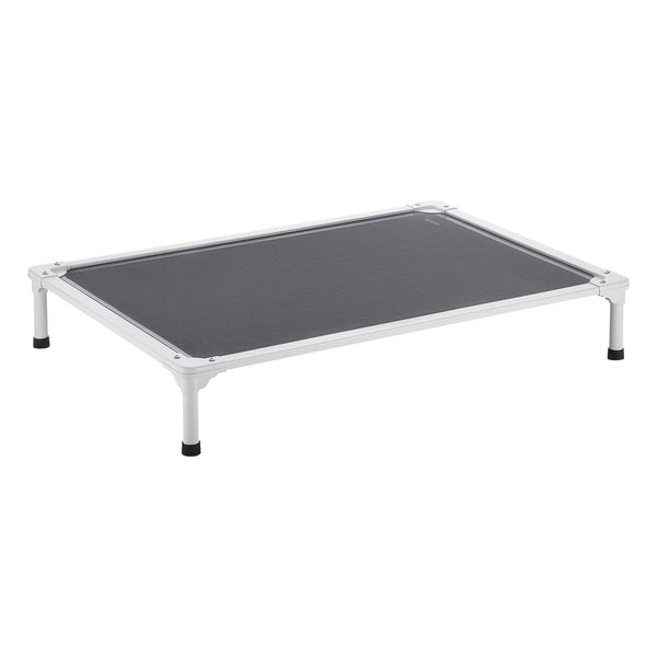 HKM-6476221 Elevated Dog Bed for Large Dogs - Portable Raised Dog Cot with Breathable Teslin Mesh and Aluminum Frame