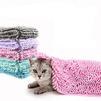 HKM-6477245 Extra-Large Quick-Drying Absorbent Fiber Towel for Pets - Pink, Purple, Green, Blue, Gray