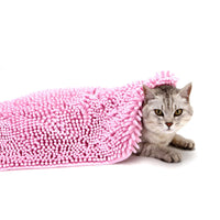 HKM-6477245 Extra-Large Quick-Drying Absorbent Fiber Towel for Pets - Pink, Purple, Green, Blue, Gray