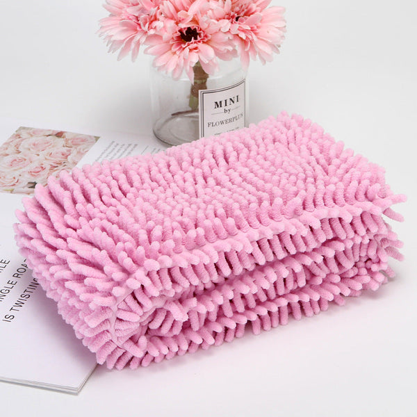 HKM-6477245 Extra-Large Quick-Drying Absorbent Fiber Towel for Pets - Pink, Purple, Green, Blue, Gray