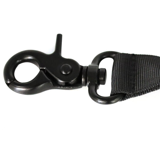 HKM-6477373 Nylon Outdoor Dog Walking Leash with Sports Belt Attachment - Black, 30x20x4cm