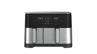 HKM-647827 10L Dual Core Air Fryer with Dual Heating Technology and Multiple Electronic Screens for Efficient Cooking