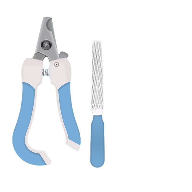 HKM-6479037 Ergonomic Cat Nail Clippers with Nail File for Cats, Dogs, and Rabbits - Safe and Easy Pet Nail Trimming