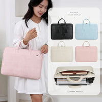 HKM-647955 Stylish Waterproof PU Business Briefcase Bag, 14 or 15 Inch, Anti-Friction Design