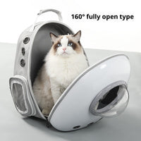 HKM-6479805 Large Capacity Portable Cat Backpack with Side Access, Acrylic Mesh for Pets up to 7.5kg