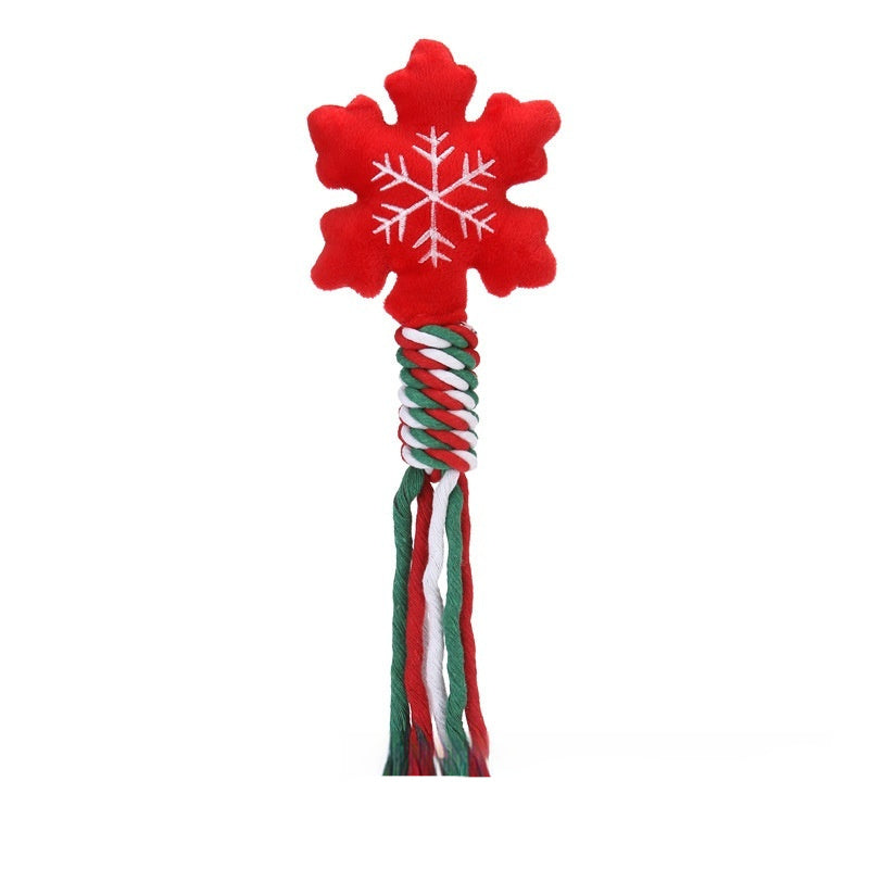 HKM-6479933 Festive Cartoon Dog Training Toys for Teeth Cleaning and Biting - Holiday Themes