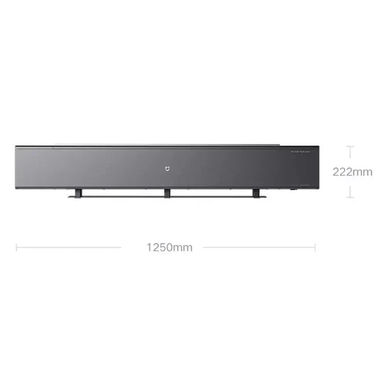 HKM-648019 Graphene Skirting Electric Heater with Simulated Flame, Remote Control, Overheat Protection, and Humidifier Function