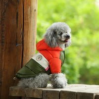 HKM-6481981 Two-Legged Cotton-Padded Dog Jacket in Multi-Color Options for Outdoor Warmth