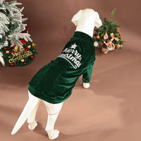 HKM-6483133 Stylish Red and Green Pet Clothing for Autumn and Winter in Sizes S to 6XL