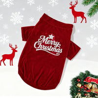 HKM-6483133 Stylish Red and Green Pet Clothing for Autumn and Winter in Sizes S to 6XL