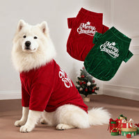 HKM-6483133 Stylish Red and Green Pet Clothing for Autumn and Winter in Sizes S to 6XL