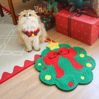 HKM-6483517 Christmas-Themed Sisal Mat Cat Scratch Board - Durable Hemp Rope Design
