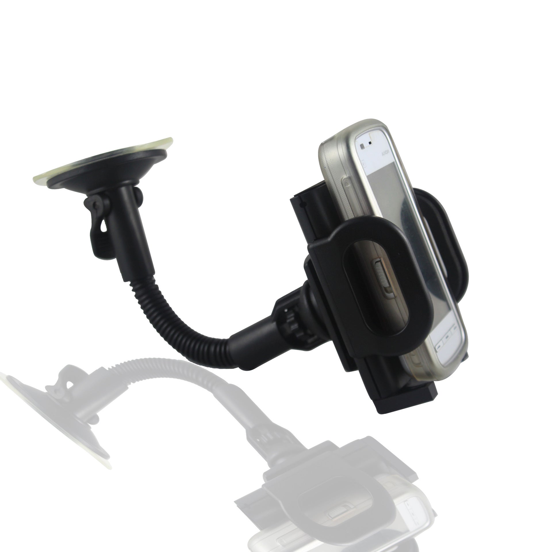 HKM-648467 Adjustable Car Phone Holder for GPS Navigation, Fits Devices 45-115mm