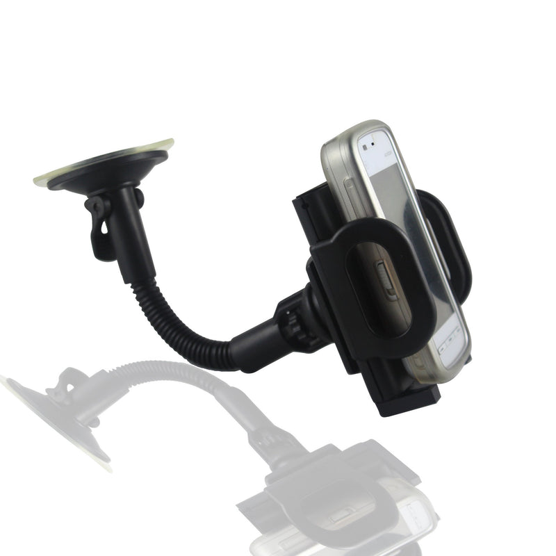 HKM-648467 Adjustable Car Phone Holder for GPS Navigation, Fits Devices 45-115mm