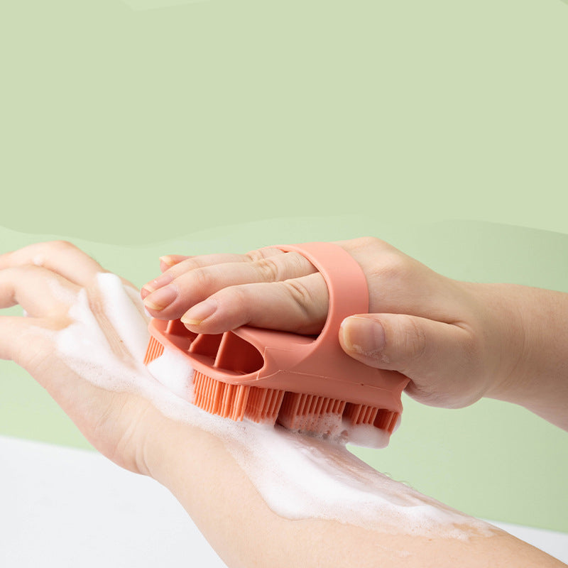HKM-6484797 Silicone Scalp Massager and Shampoo Brush for Deep Cleansing and Hair Care