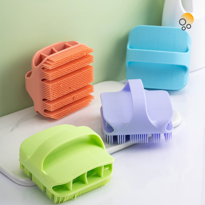 HKM-6484797 Silicone Scalp Massager and Shampoo Brush for Deep Cleansing and Hair Care