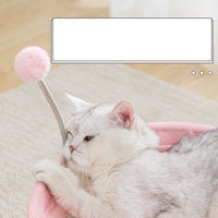 HKM-6484925 Cozy Plush Cat Bed Hammock with Soft Mattress for Kittens - Lightweight & Washable