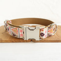 HKM-6485309 Bohemian-Inspired Polyester Dog Collar - Adjustable and Comfortable Fit