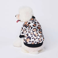 HKM-6485693 Leopard Print Cotton-Padded Dog Jacket for Autumn and Winter Warmth
