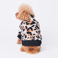 HKM-6485693 Leopard Print Cotton-Padded Dog Jacket for Autumn and Winter Warmth