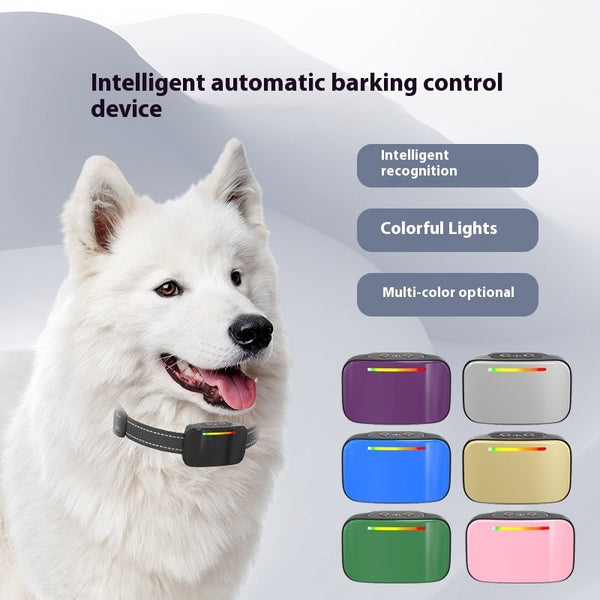 HKM-6486589 Automatic Voice Control Bark Stopper - Multi-Color, Dual-Mode Device for All Dog Breeds