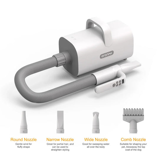 HKM-648659 Adjustable Speed and Temperature Pet Grooming Hair Dryer and Vacuum for Cats and Dogs