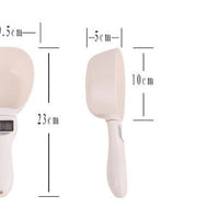 HKM-6487101 Smart Weighing Pet Food Shovel - Hygienic ABS Material, Easy to Clean, Accurate Measuring (250ML Capacity, Up to 800g)