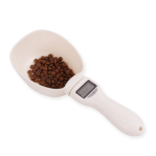 HKM-6487101 Smart Weighing Pet Food Shovel - Hygienic ABS Material, Easy to Clean, Accurate Measuring (250ML Capacity, Up to 800g)