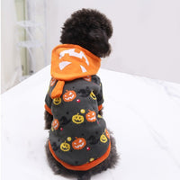HKM-6487485 Pet Halloween Costume Collection: Skull, Spider, Bat Wings & Pumpkin Styles for Cats