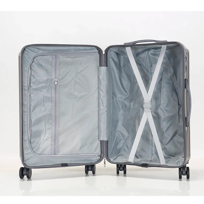 HKM-648787 Three-Piece Lightweight Waterproof Luggage Set - 20/24/28 Inch Large Capacity Suitcases with Soft Handle