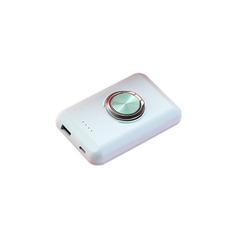 HKM-648787 Ultra-thin Mini Magnetic Power Bank with 5000mAh Capacity and Multi-U Port Output