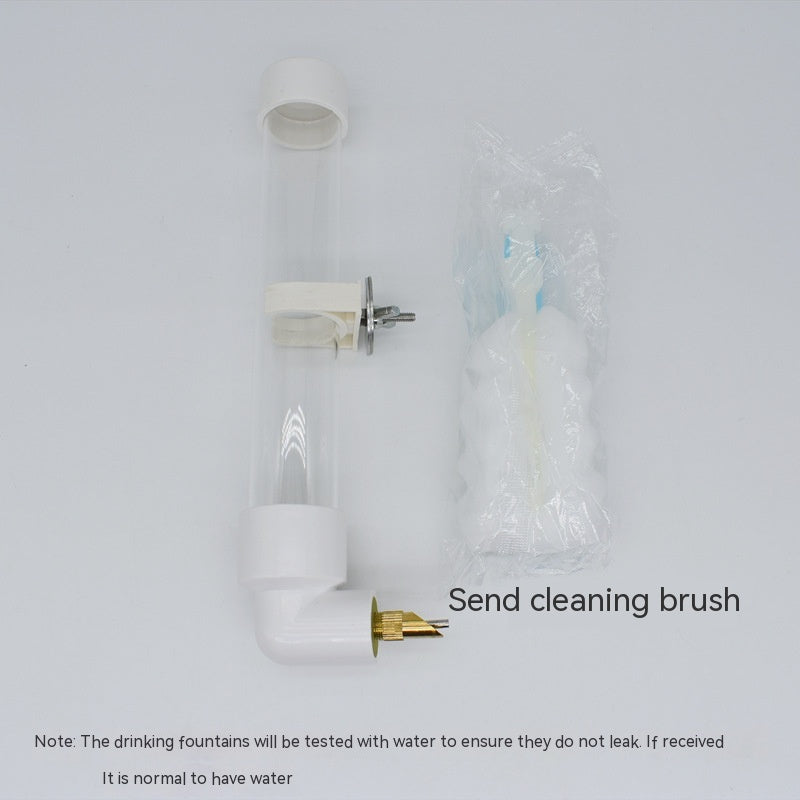 HKM-6489149 Automatic Parrot Water Fountain Dispenser 130ml - Pet Hanging Drinking Bottle for Rabbits