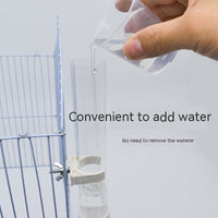 HKM-6489149 Automatic Parrot Water Fountain Dispenser 130ml - Pet Hanging Drinking Bottle for Rabbits
