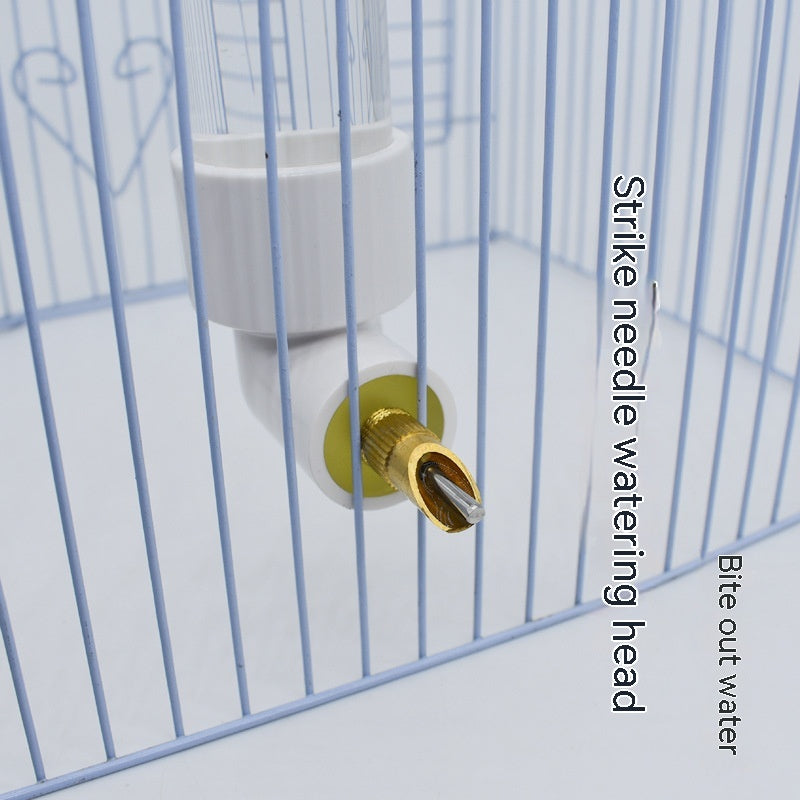 HKM-6489149 Automatic Parrot Water Fountain Dispenser 130ml - Pet Hanging Drinking Bottle for Rabbits
