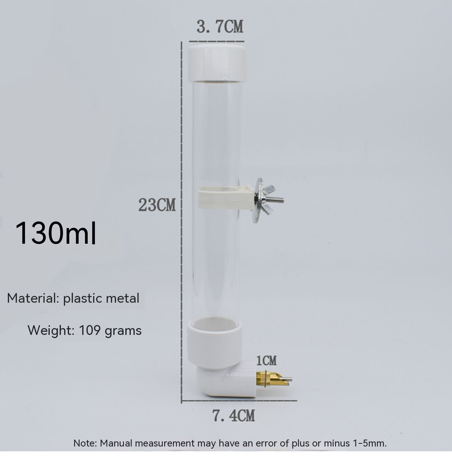 HKM-6489149 Automatic Parrot Water Fountain Dispenser 130ml - Pet Hanging Drinking Bottle for Rabbits