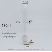 HKM-6489149 Automatic Parrot Water Fountain Dispenser 130ml - Pet Hanging Drinking Bottle for Rabbits